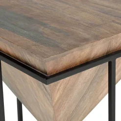 Wohnzimmertisch mit Holzkorpus - umgedrehte Pyramide - Selavia