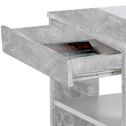 Wohnzimmertisch mit Schublade & Ablage in Beton NB - Cadylica
