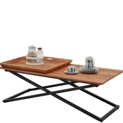 Wohnzimmertisch mit zwei Tabletts - Mailiona