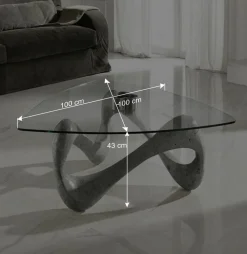 Wohnzimmertisch Same in Grau Stein