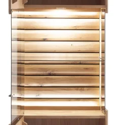 Wohnzimmervitrine in Asteiche Hell - Azzurian