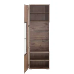 Wohnzimmervitrine in Wildeiche Holzoptik - Comrinaca