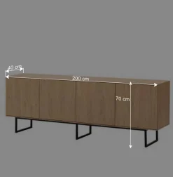 Wohnzimmer-Wohnwand Set - Jaskin (dreiteilig)