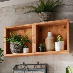 Würfel Regal aus Kernbuche Massivholz - Gabela