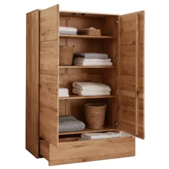 Wäscheschrank aus Wildeiche Massivholz - Feanor