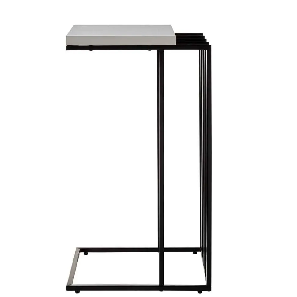 40x35 Anstelltisch in Weiß Schwarz - Hortenza