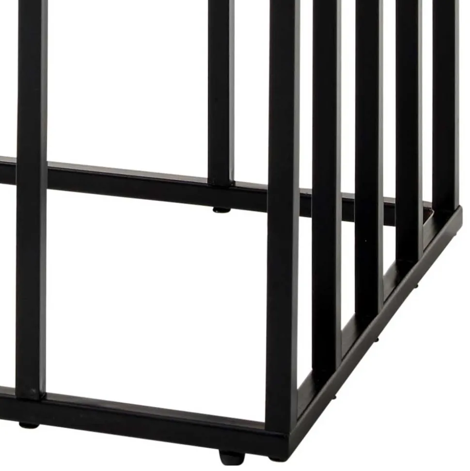 40x35 Anstelltisch in Weiß Schwarz - Hortenza