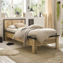 90x200 Bett & Nachttisch & Schrank - Naiavio (dreiteilig)