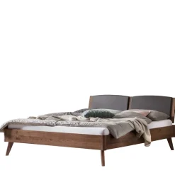 140x200 Bettgestell in Nussbaum Braun - Nigari