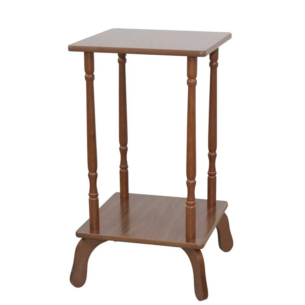 33x33 cm Beistelltisch in Nussbaumfarben - Edmond