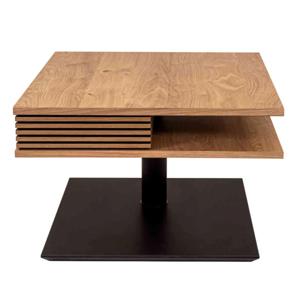 70x70 cm Couchtisch mit Staufach - Portland