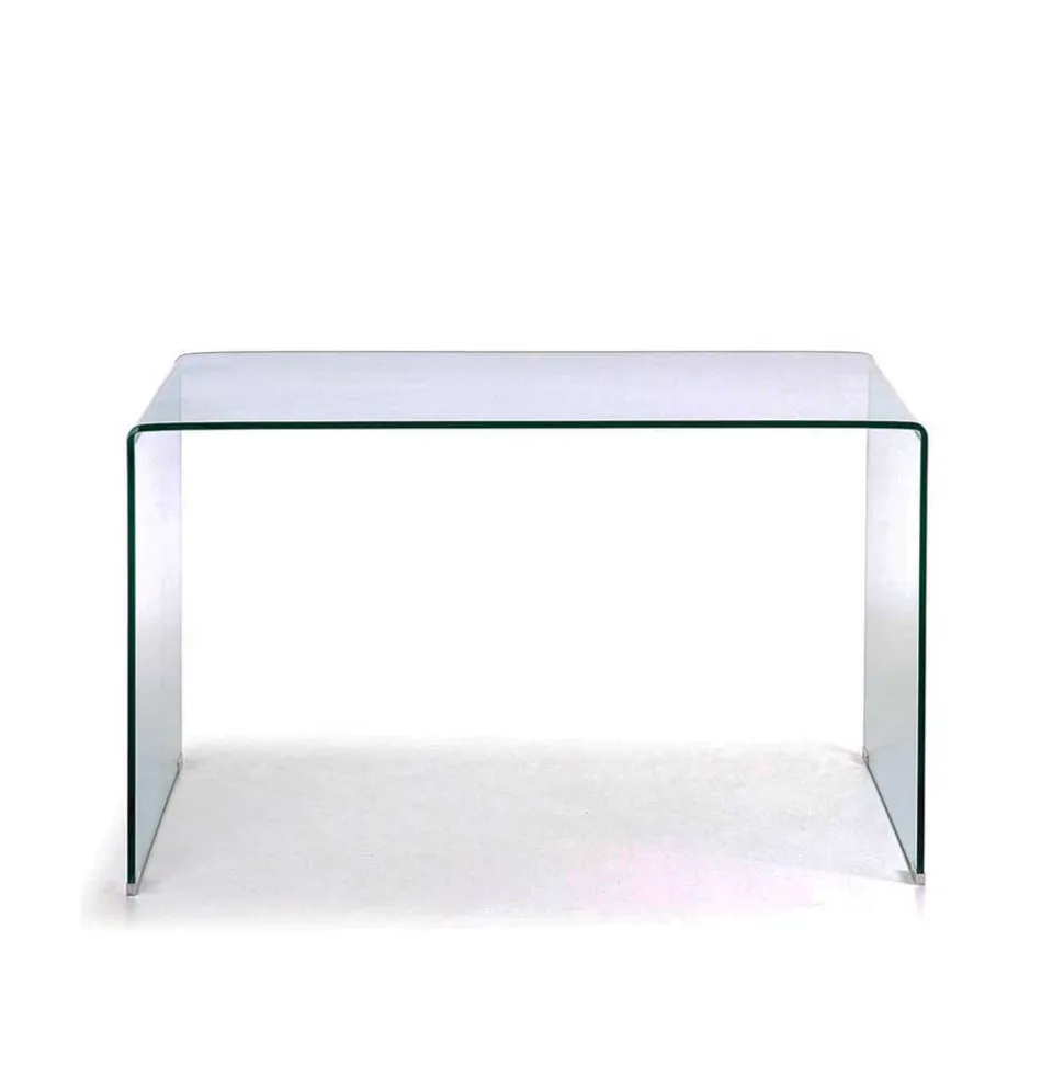 125x70 cm Design Schreibtisch aus Glas - Fire