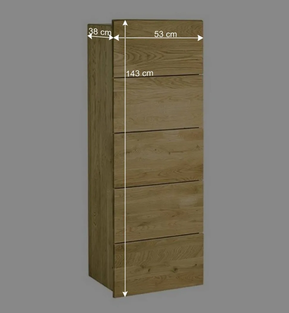 53x143 cm Eiche Kommode geölt - Avidora