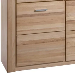 158x140 cm Kernbuche Highboard 5-türig - Uhelia
