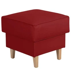 53x53 cm Kunstlederhocker in Rot - Durango