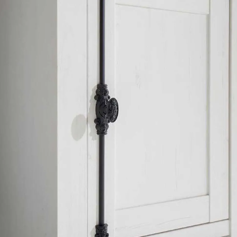 152x83 cm Landhaus Anrichte in Weiß - Chelles