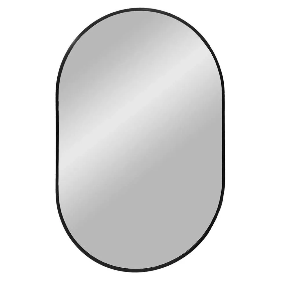 50x80 cm Ovaler Spiegel mit Metallrahmen - Coridar