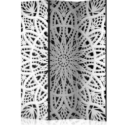135x172 cm Paravent in Weiß & Schwarz - Wihelpa
