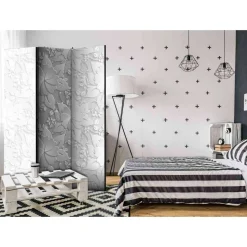 135x172 cm Raumtrenner mit floraler Grafik - Miset