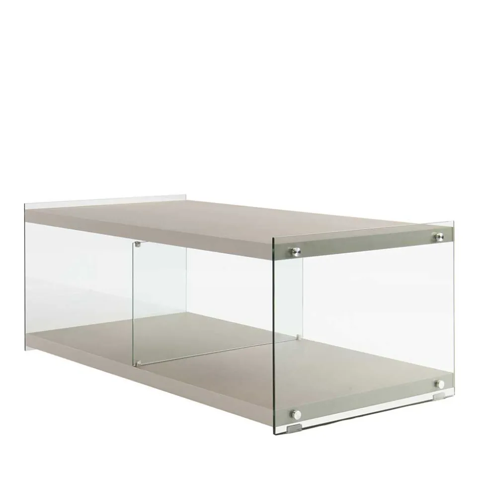 120x60 cm TV Tisch mit Glas Wangen - Culagan