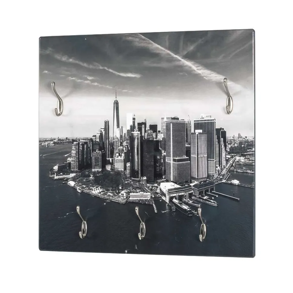 60x60 cm Wandgarderobe mit Fotodruck - Bahma