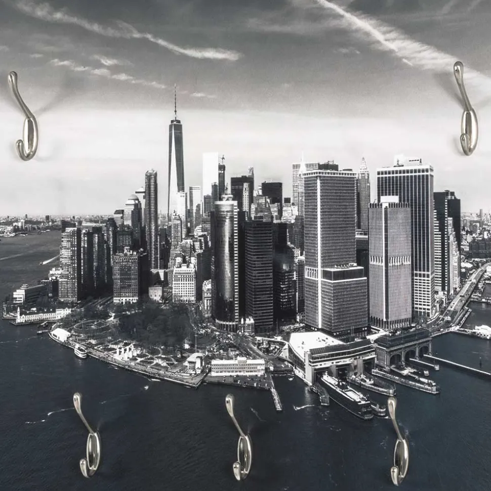 60x60 cm Wandgarderobe mit Fotodruck - Bahma