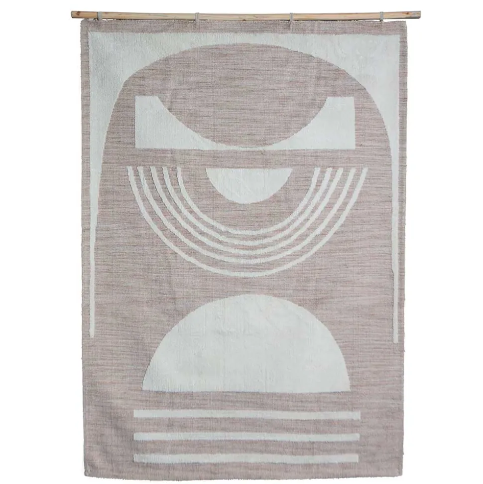 170x240 cm Wandteppich in Beige und Creme - Bojea