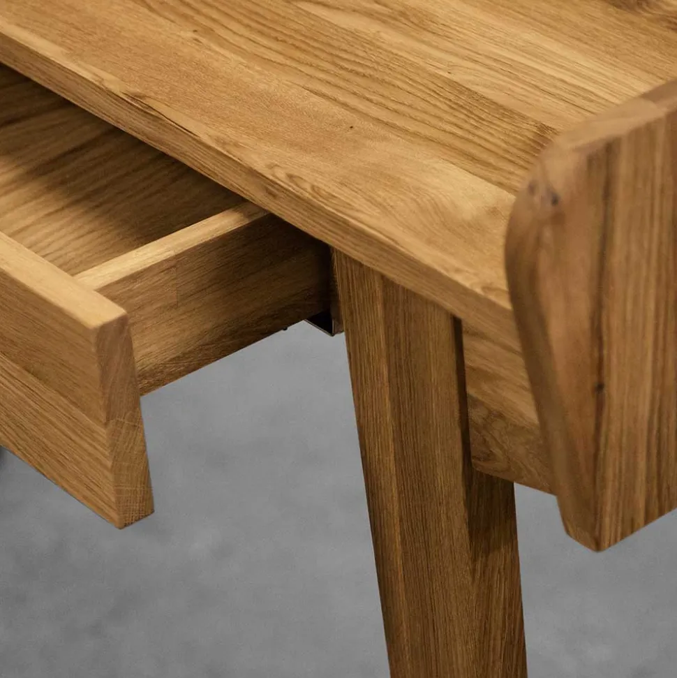 110x45 cm Wildeiche Schminktisch mit Schublade - Hardus