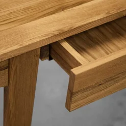 110x45 cm Wildeiche Schminktisch mit Schublade - Hardus