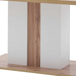 160x90 Esstisch mit Säulenfuß zweifarbig - Caldri