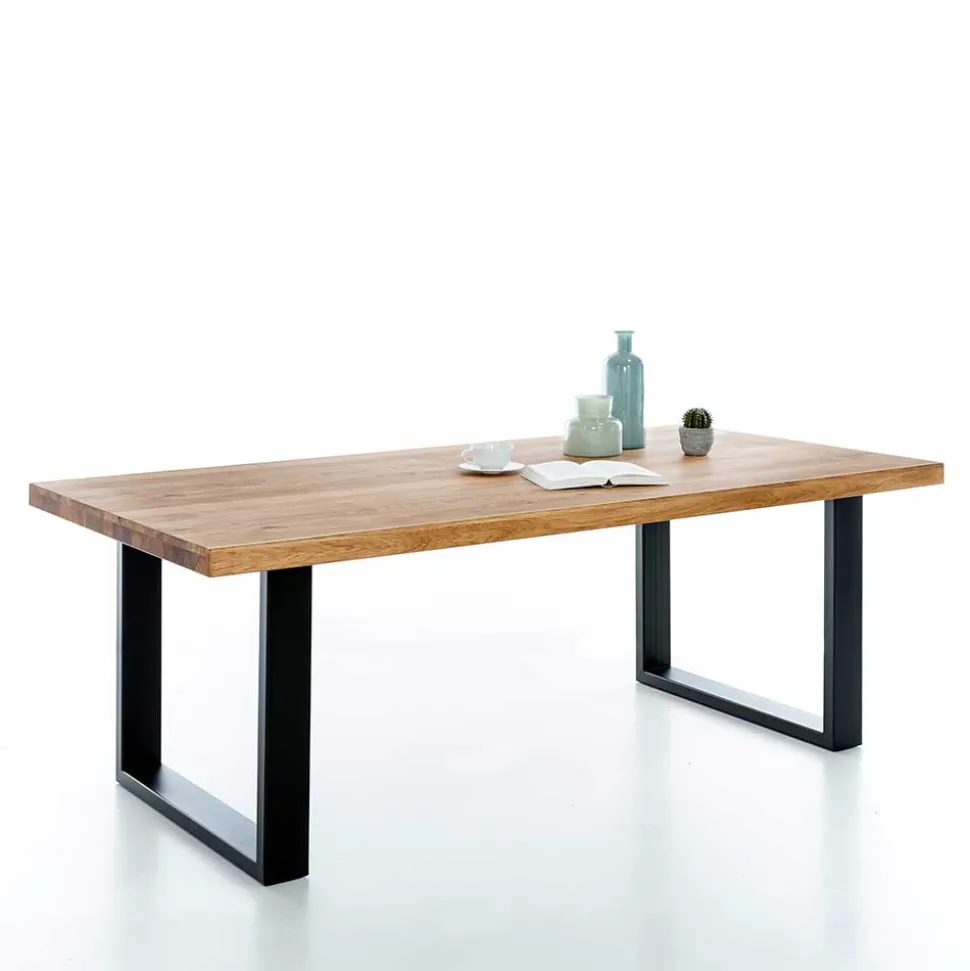 200x100 Esszimmertisch mit U-Gestell Schwarz - Arello