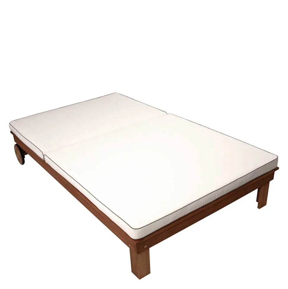 120x200 Gartenliege aus Eukalyptusholz - Ebruar