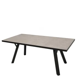 180x90 Gartentisch in Hellgrau & Dunkelgrau - Vojeco