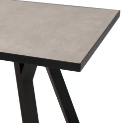 180x90 Gartentisch in Hellgrau & Dunkelgrau - Vojeco