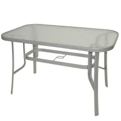 120x70 Gartentisch mit Glasplatte - Visinata