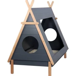 90x200 Kinder Zeltbett in Grau - Casserra