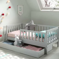 140x70 Kinderbett mit Rausfall-Schutz - Angie