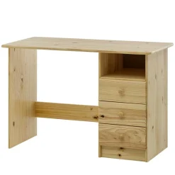 110x54 Kleiner Schreibtisch aus Kiefer Massivholz - Bibulath