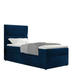 90x200 Komfortbett in Dunkelblau Samtbezug - Tom