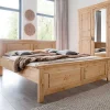 180x200 Landhausbett aus Kiefer gebeizt & geölt - Voeca