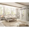 140x200 Modern Country Bett & Schrank - Tramos (vierteilig)