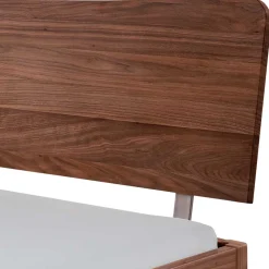 140x200 Nussbaum Bett modern - Dattilo