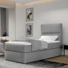 90x200 Polsterbett in Grau - Pandaua