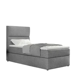 90x200 Polsterbett in Grau - Pandaua