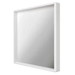 80x80 Quadratischer Spiegel mit weißem Rahmen - Oranias