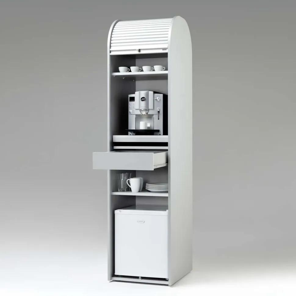 50x202 Rollladen Schrank in Weiß - Asta