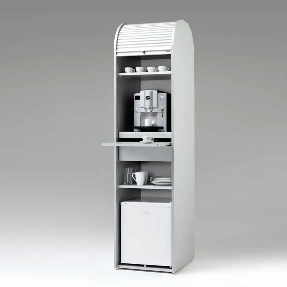 50x202 Rollladen Schrank in Weiß - Asta