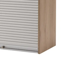 80x100 Rollladenschrank in Weiß & Eiche - Norwich