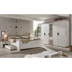 180x200 Schlafzimmer Möbel komplett - Nedita I (vierteilig)