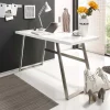 140x60 Schreibtisch in Weiß lackiert - Abelka